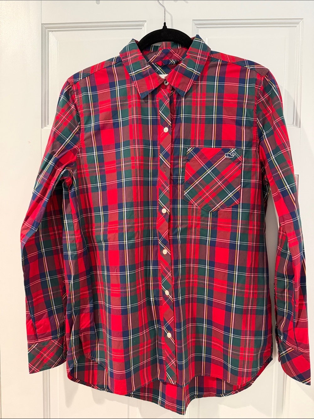 Vineyard Vines plaid button down size 8